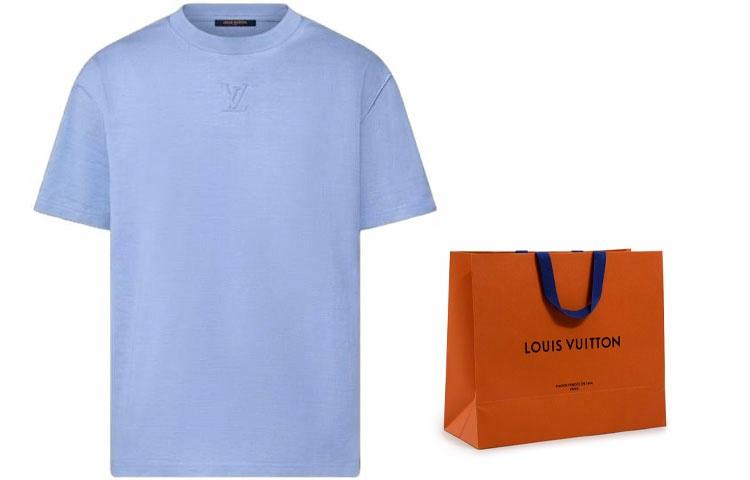 Мужская футболка Louis Vuitton LOUIS VUITTON SS23 LogoT (индиго)