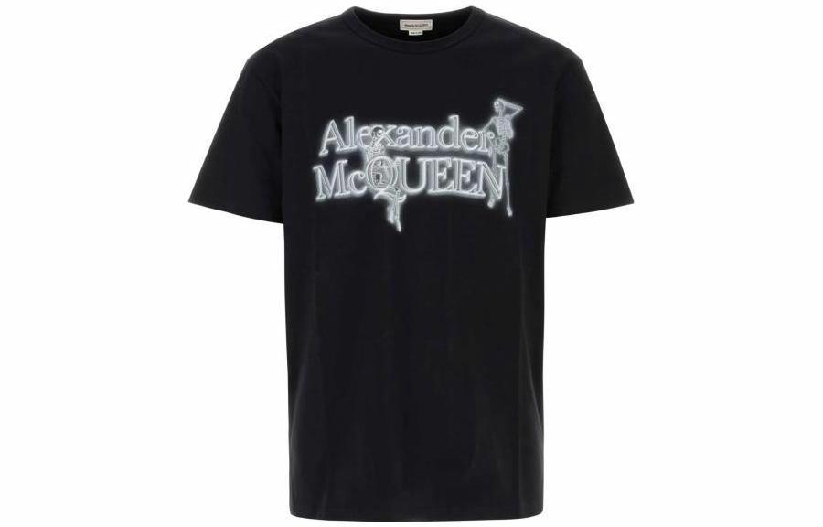 Мужская футболка Alexander McQueen (черная)