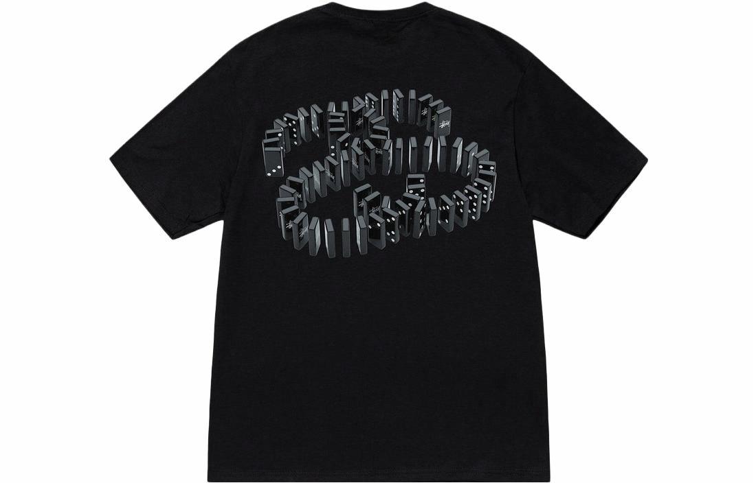 Футболка Stussy SS23 Domino Logo (черная)