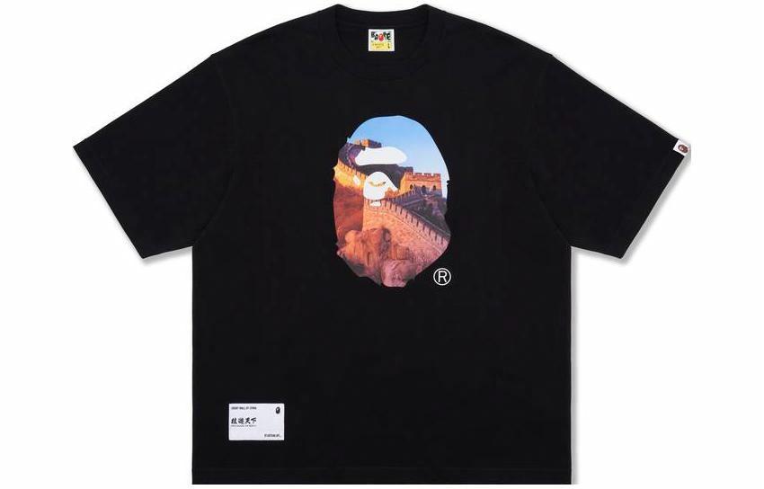 Мужская футболка A BATHING APE Bape SS23 (черная)