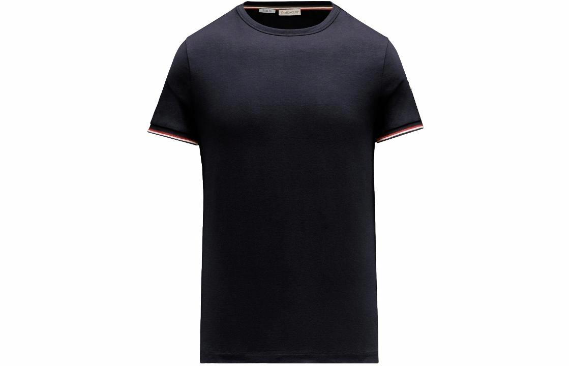 Футболка Moncler триколор (синяя)