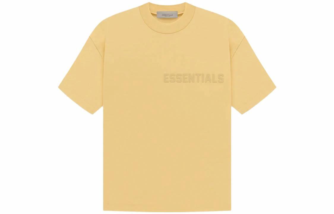 Футболка Fear of God Essentials Ss Tee Light Tuscan (гусино-желтая)