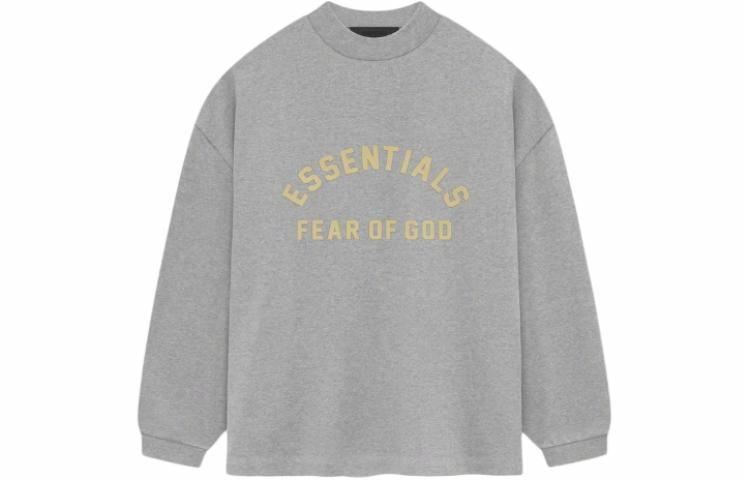Мужской лонгслив Fear of God Essentials SS24 drop2 (серый)