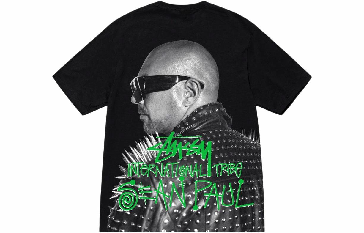 Футболка Stussy x Sean Paul SS23 (черная)