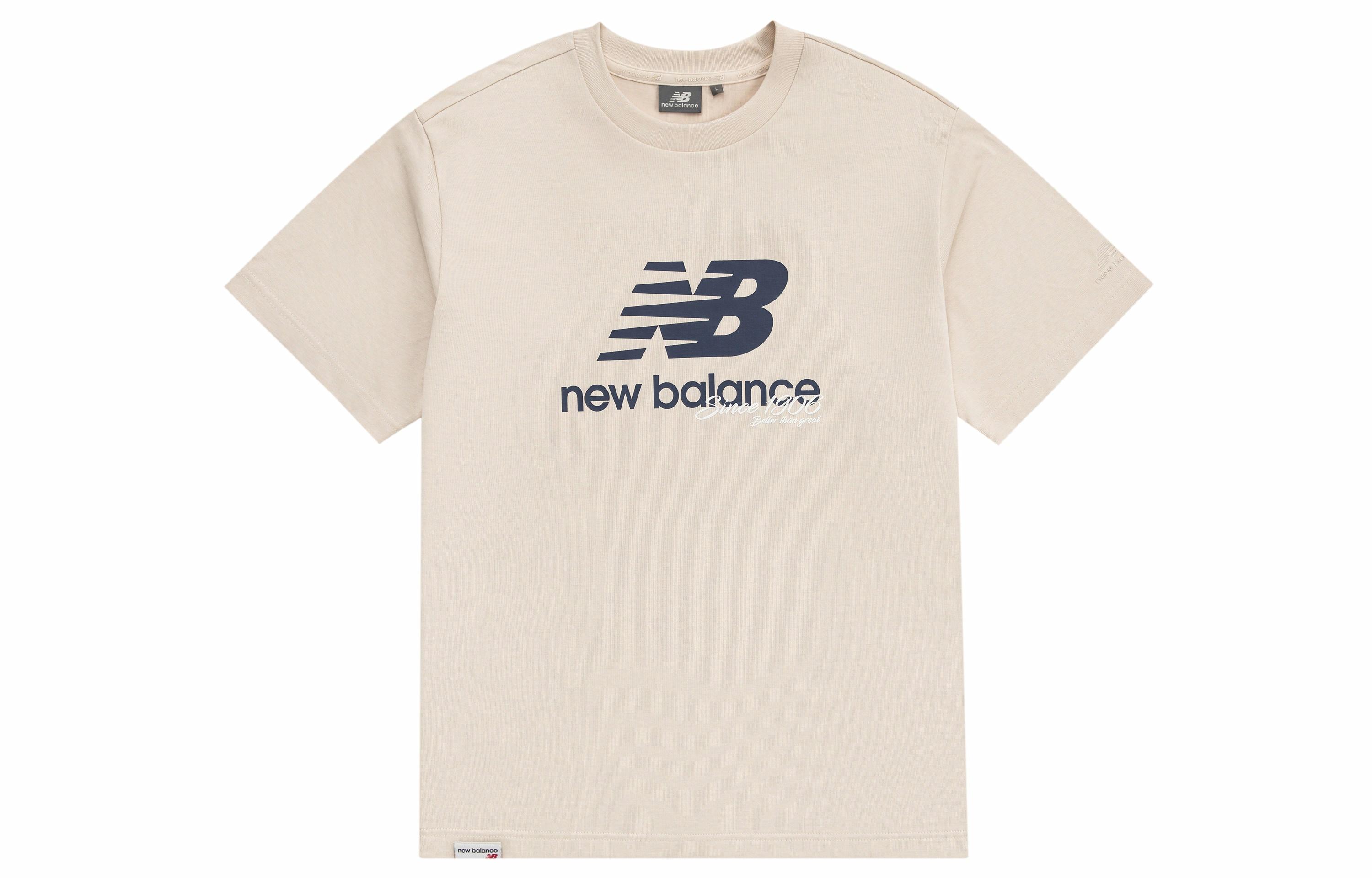 Мужская футболка New Balance 5ED25333-CRE (светло-хаки)
