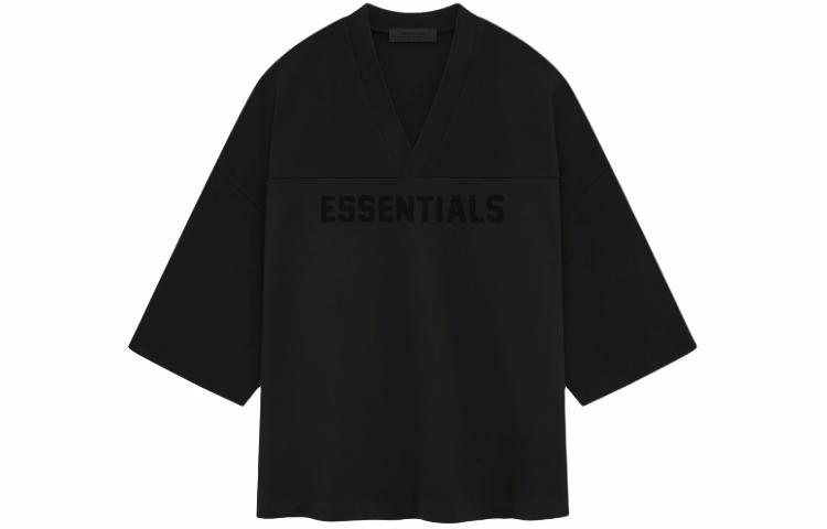 Мужская футболка Fear of God Essentials SS24 drop2 Football Tee (черная)