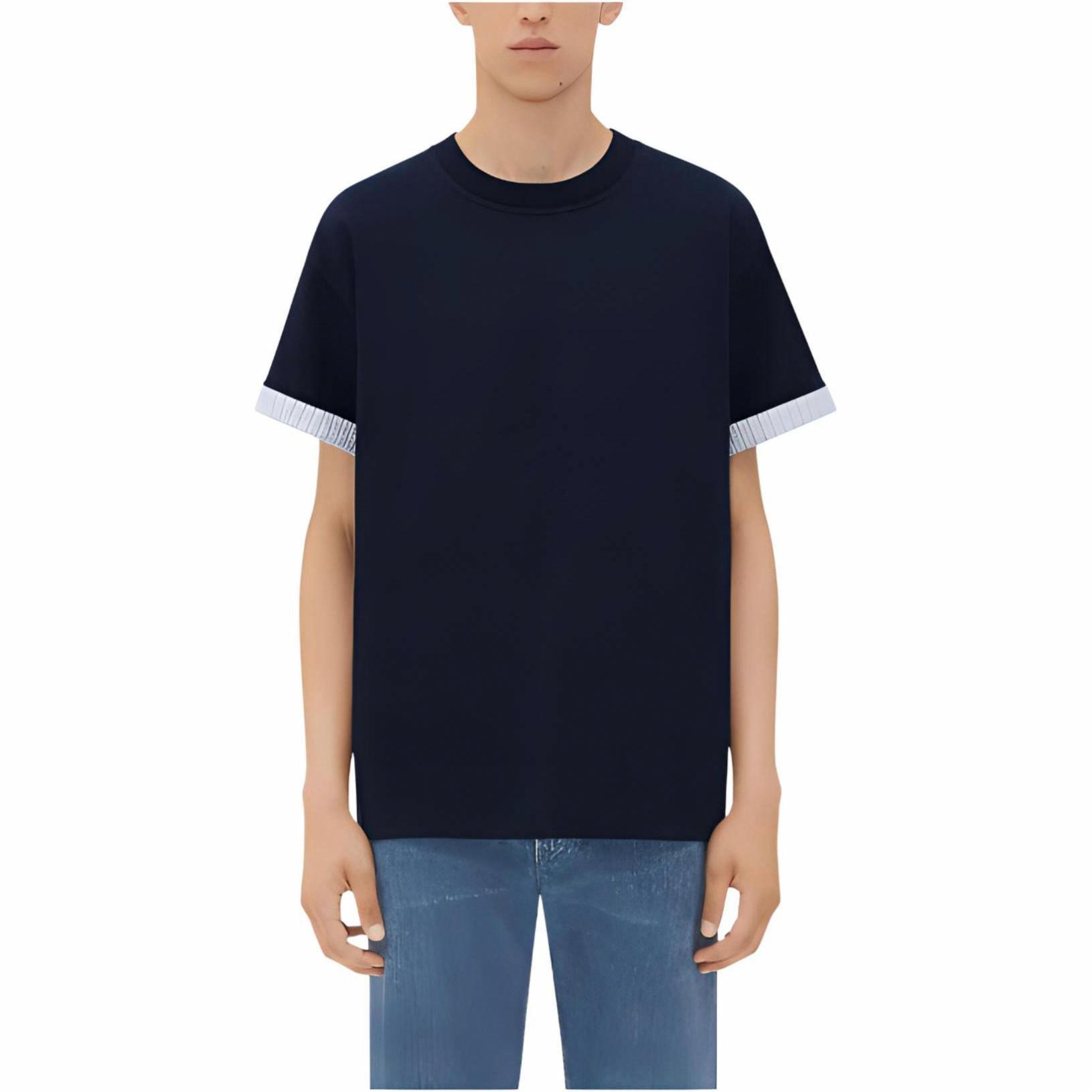 Мужская футболка Bottega Bottega Veneta T (темно-синяя)