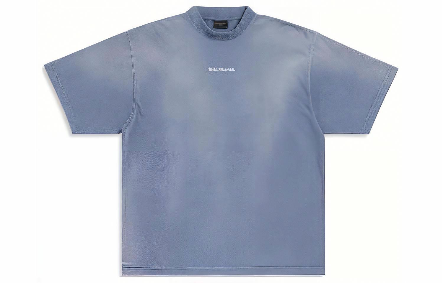 Мужская футболка Balenciaga FW23 (сине-белая)
