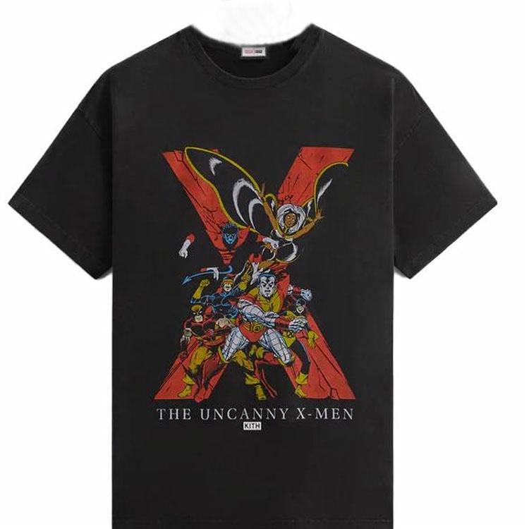 Унисекс футболка KITH x Marvel SS23 (черный)