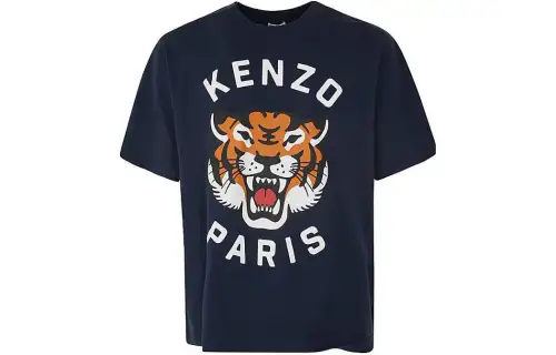 KENZO Kids Logo print Cotton T shirt