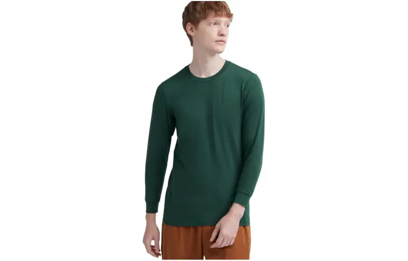 UNIQLO T Shirts Men's Crew Neck Moderate Straight Fit