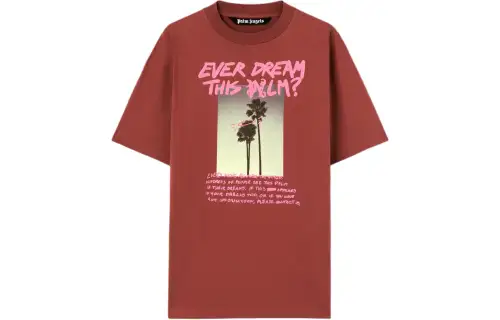 PALM ANGELS Palm Dream Graphic Printed Crewneck T-Shirt