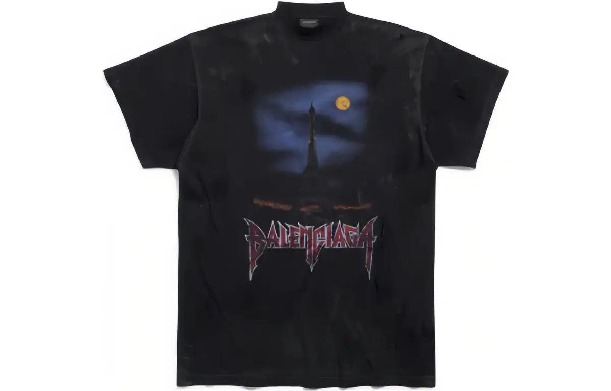 Balenciaga Sticky Note T Shirt Oversized In