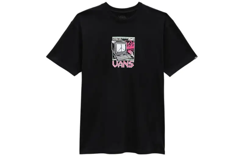 Vans Throwback Peace Machine T Shirt Men's Black