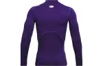 Under Armour ColdGear T Shirts Men's Purple Half Turtleneck Moderate Straight Fit