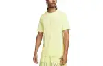 Nike T Shirts Men's Lemon Crew Neck Moderate Straight Fit