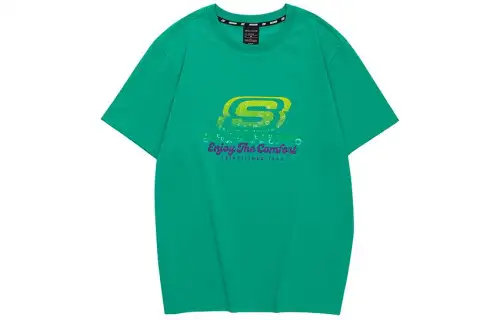 Skechers Colorful T Shirt Unisex Leaf Green