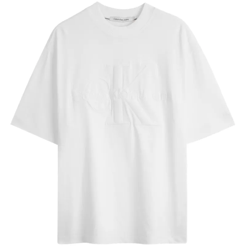 CALVIN KLEIN T Shirt Unisex Moon White