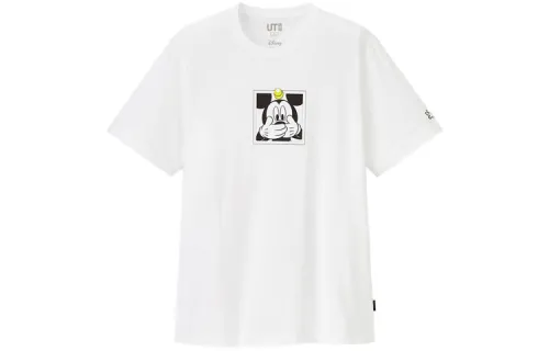 UNIQLO T Shirts Unisex White Crew Neck Moderate Other