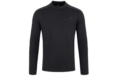 ASICS Flowline T Shirts Men's Black Crew Neck Moderate Straight Fit