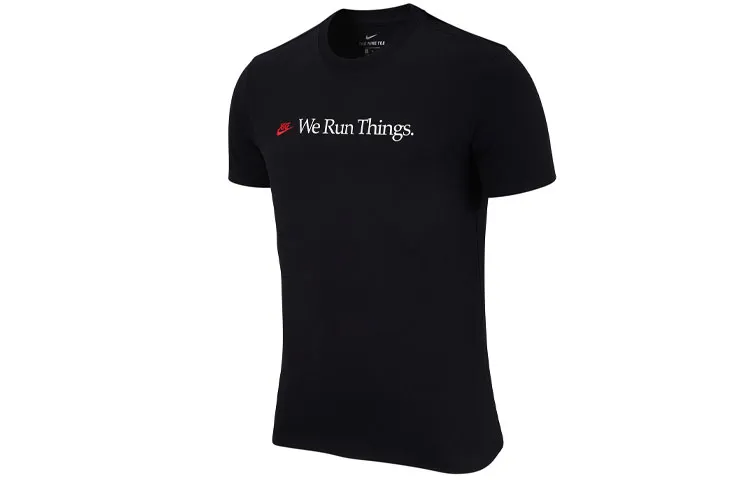 Nike Sportswear T-Shirts Men's Black Crew Neck Moderate Other