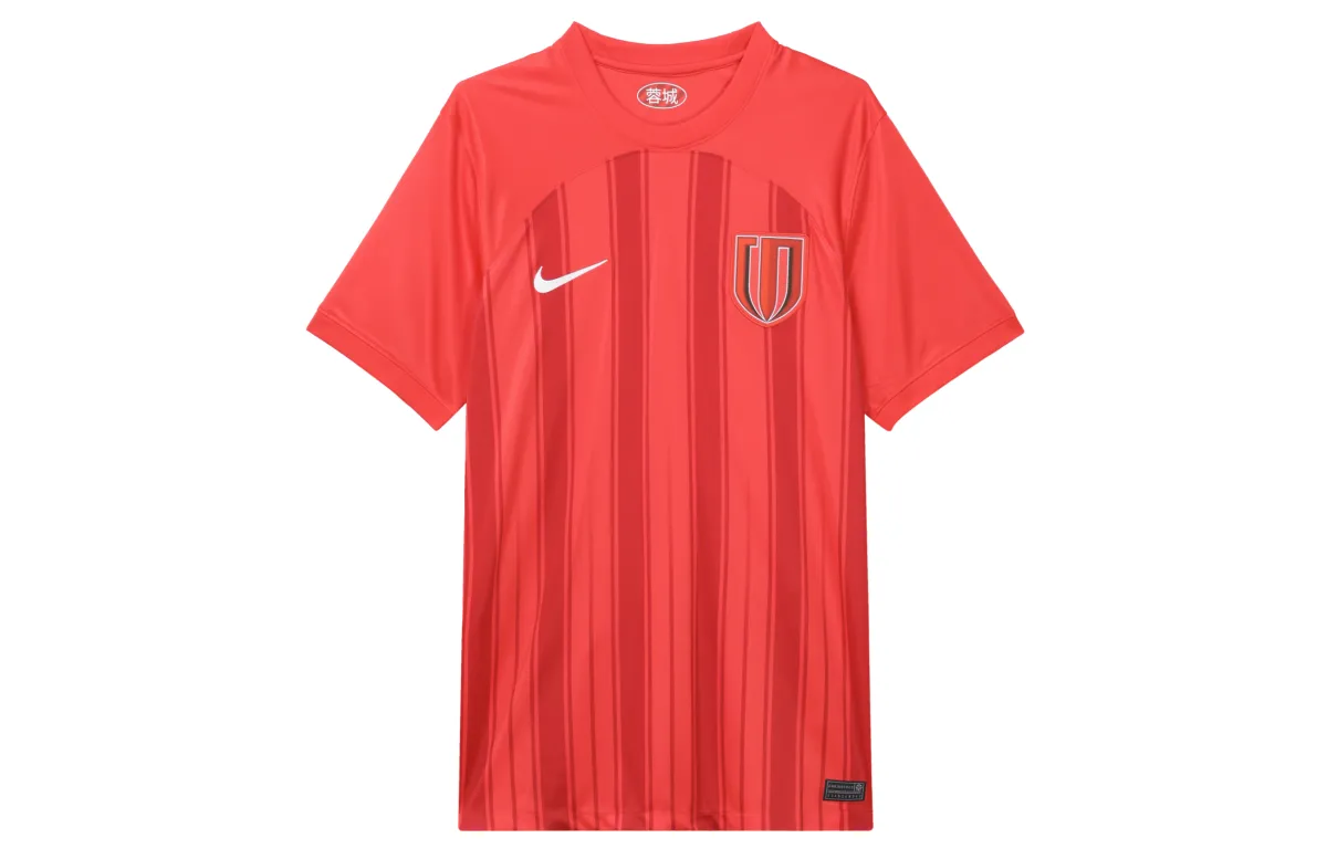 Nike T-Shirts Men's Red Crew Neck Moderate