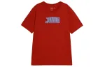 Jordan Sport T Shirts Men's Red Crew Neck Moderate Straight Fit