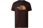 THE NORTH FACE T Shirts Men's Brown Crew Neck Moderate Straight Fit