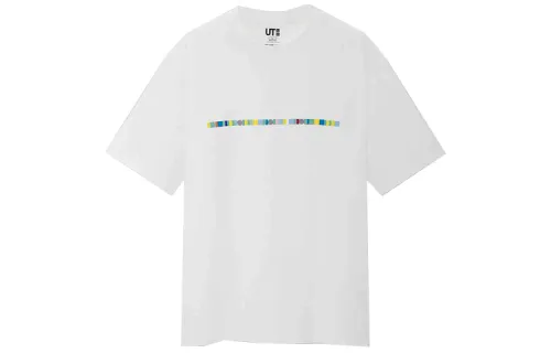 UNIQLO T Shirts Unisex White Crew Neck Moderate