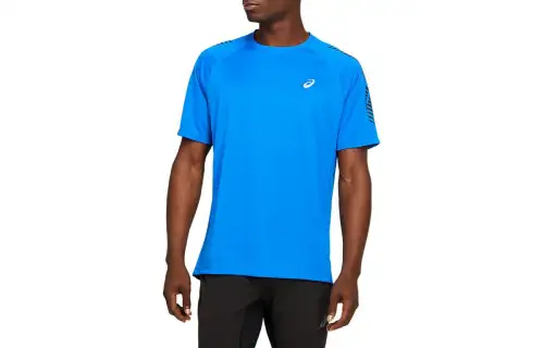 Asics Icon Short Sleeve Top T Shirt Men's Blue