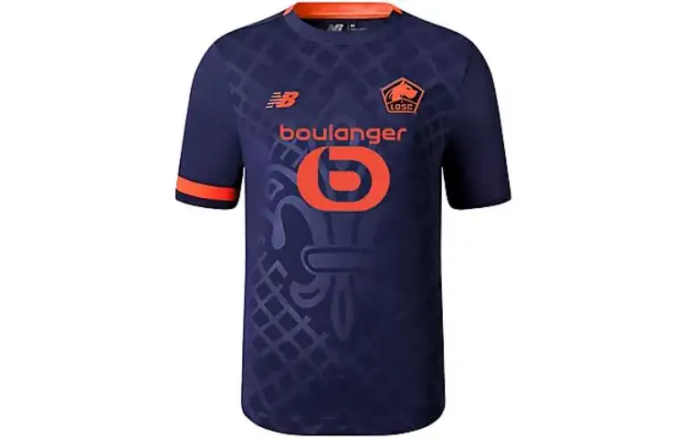 New Balance T Shirts Men's Dark Blue Crew Neck Moderate Straight Fit