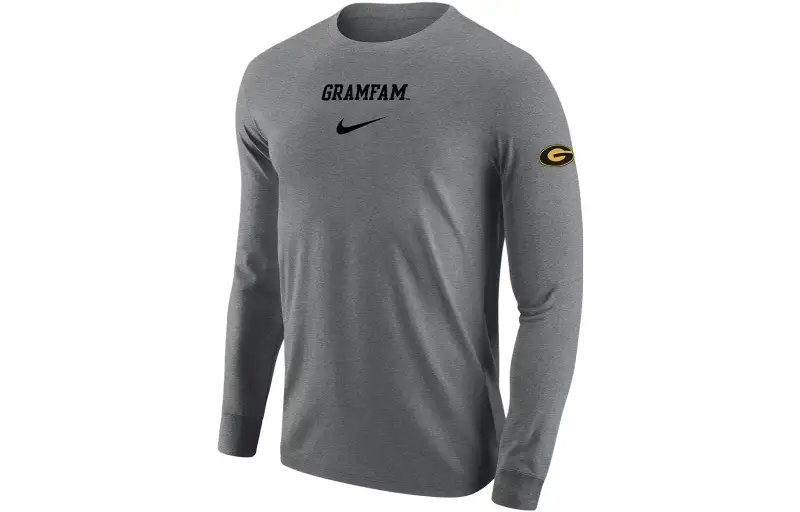 Nike T Shirts Men's Gray Crew Neck Moderate Straight Fit