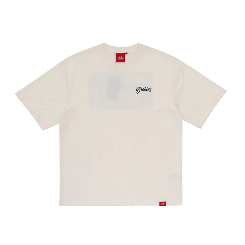 Dickies T Shirts Men's Ivory Crew Neck Moderate