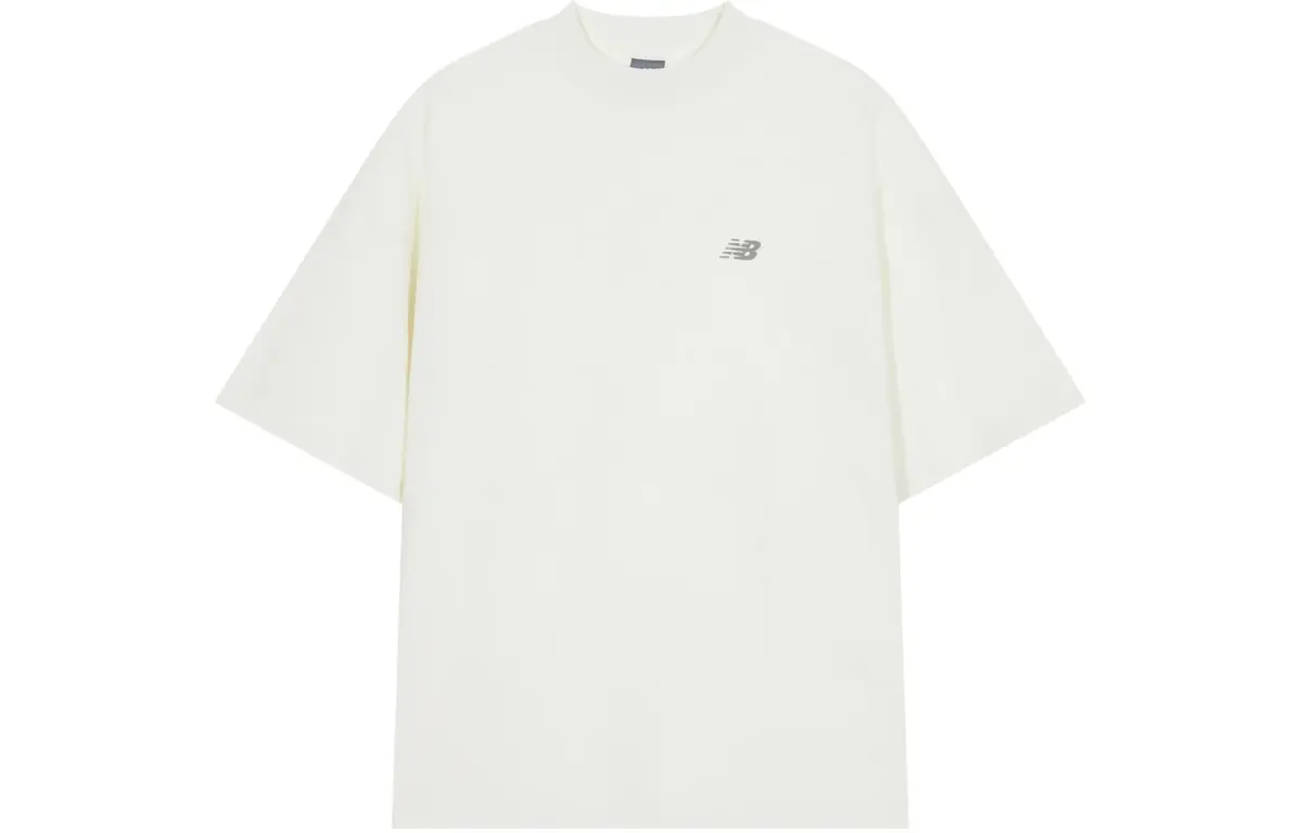 New Balance NB 100% Cotton T Shirt Unisex Ecru