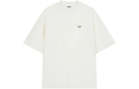 New Balance NB 100% Cotton T Shirt Unisex Ecru