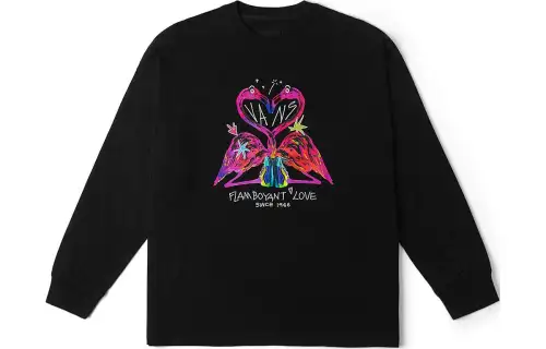 Vans Drop Shoulder Sleeve T-Shirt Unisex Black