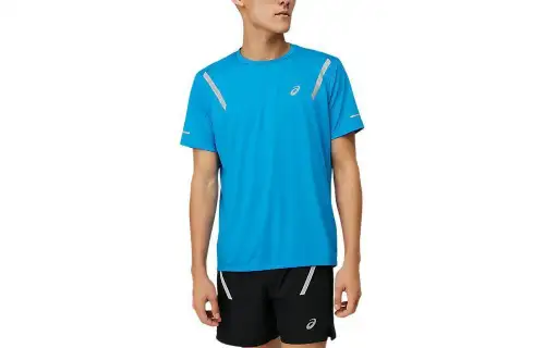 Asics Lite Show Short Sleeve Top T Shirt Men's Electric Blue