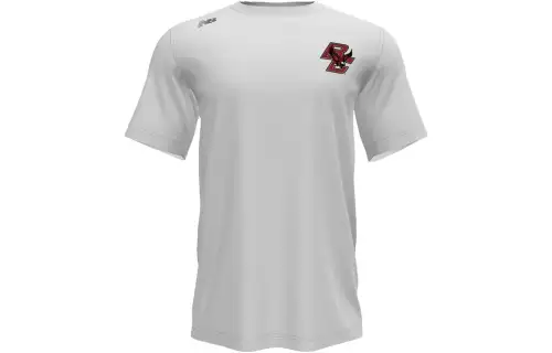 New Balance T Shirts Men's White Crew Neck Moderate Other