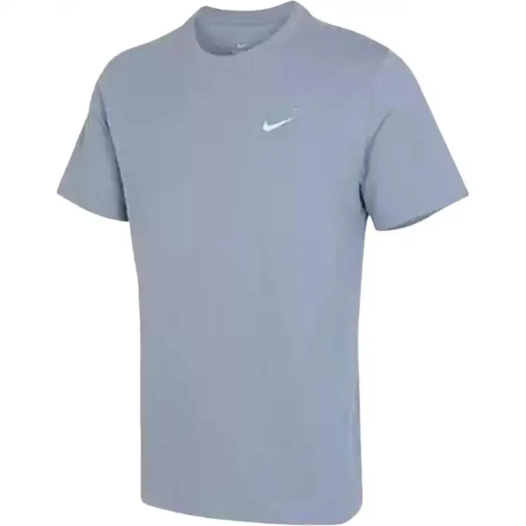 Nike T Shirts Men's Blue Crew Neck Moderate Straight Fit