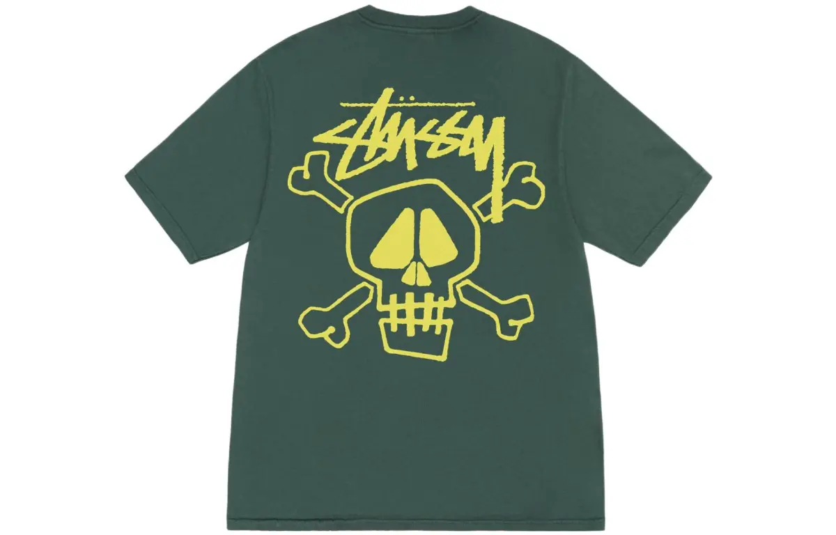 Stussy Skull Bones Pigment Dyed Tee