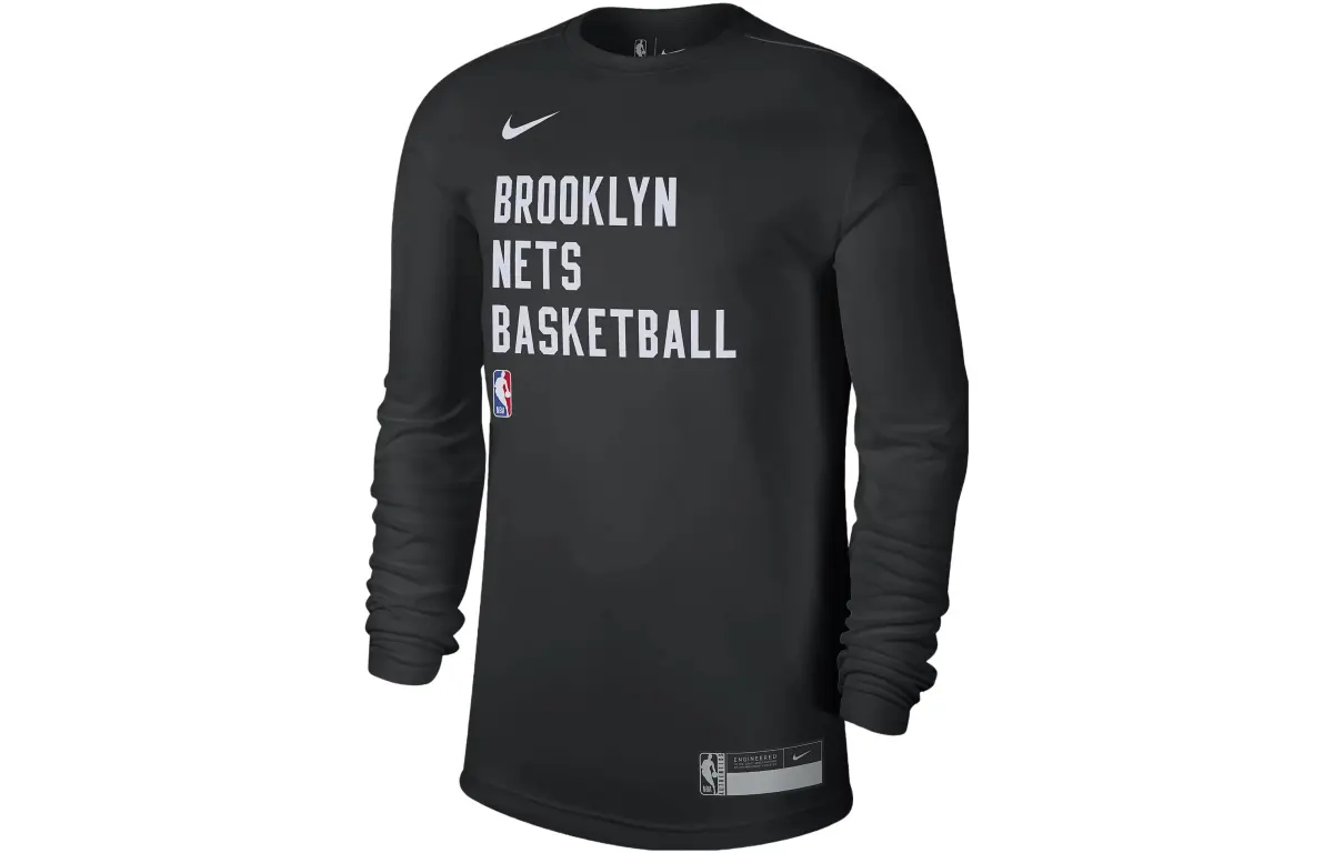 Nike T-Shirts Men's Black Crew Neck Moderate Straight Fit