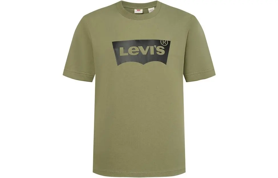 Levi's T-Shirts Unisex Dark Green Crew Neck Thin
