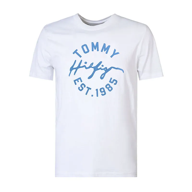 Tommy Hilfiger T Shirts Men's Crew Neck Moderate