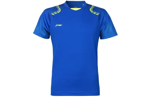 Li Ning Badminton Collection T Shirt Men's Blue