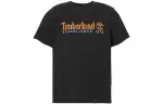 Timberland T Shirts Men's Black Crew Neck Moderate Straight Fit