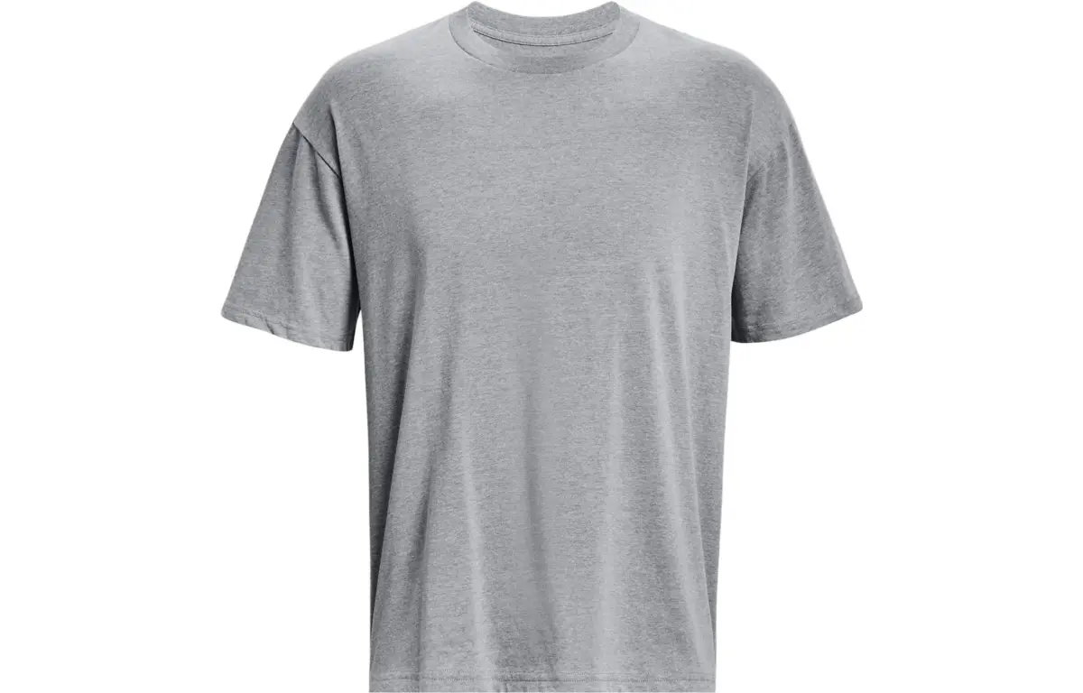 Under Armour T-Shirts Men's Gray Crew Neck Moderate