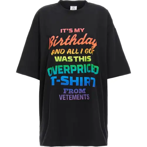 Vetements Overpriced Birthday T Shirt