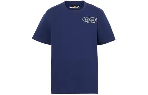 Timberland Reflective Logo Short Sleeve T Shirt T Shirt Unisex Blue