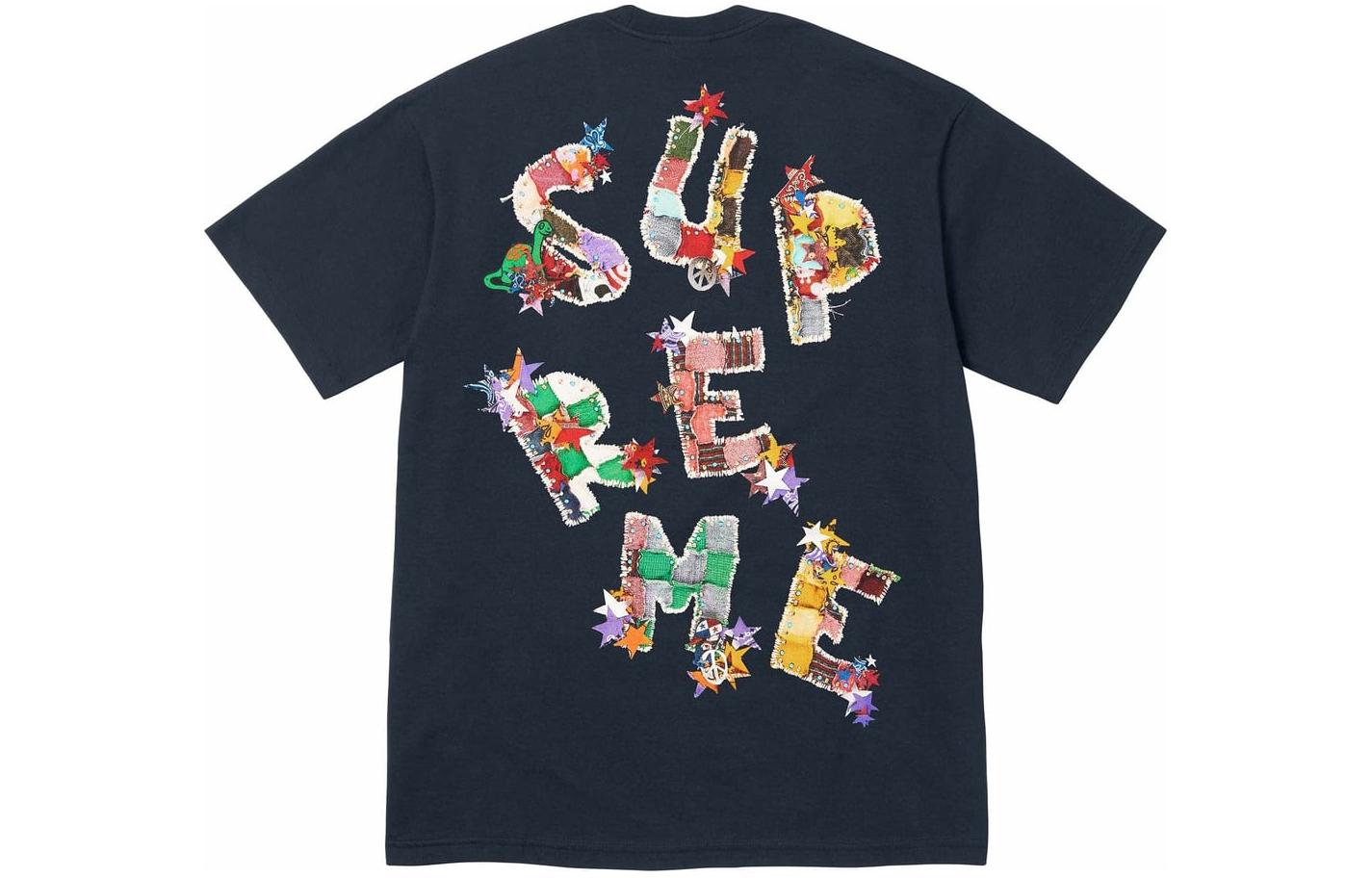 Supreme Trend T-shirt with a round collar for men and women, American style