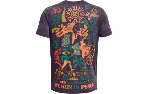 Under Armour Set in Sleeve T Shirt Men's Purple